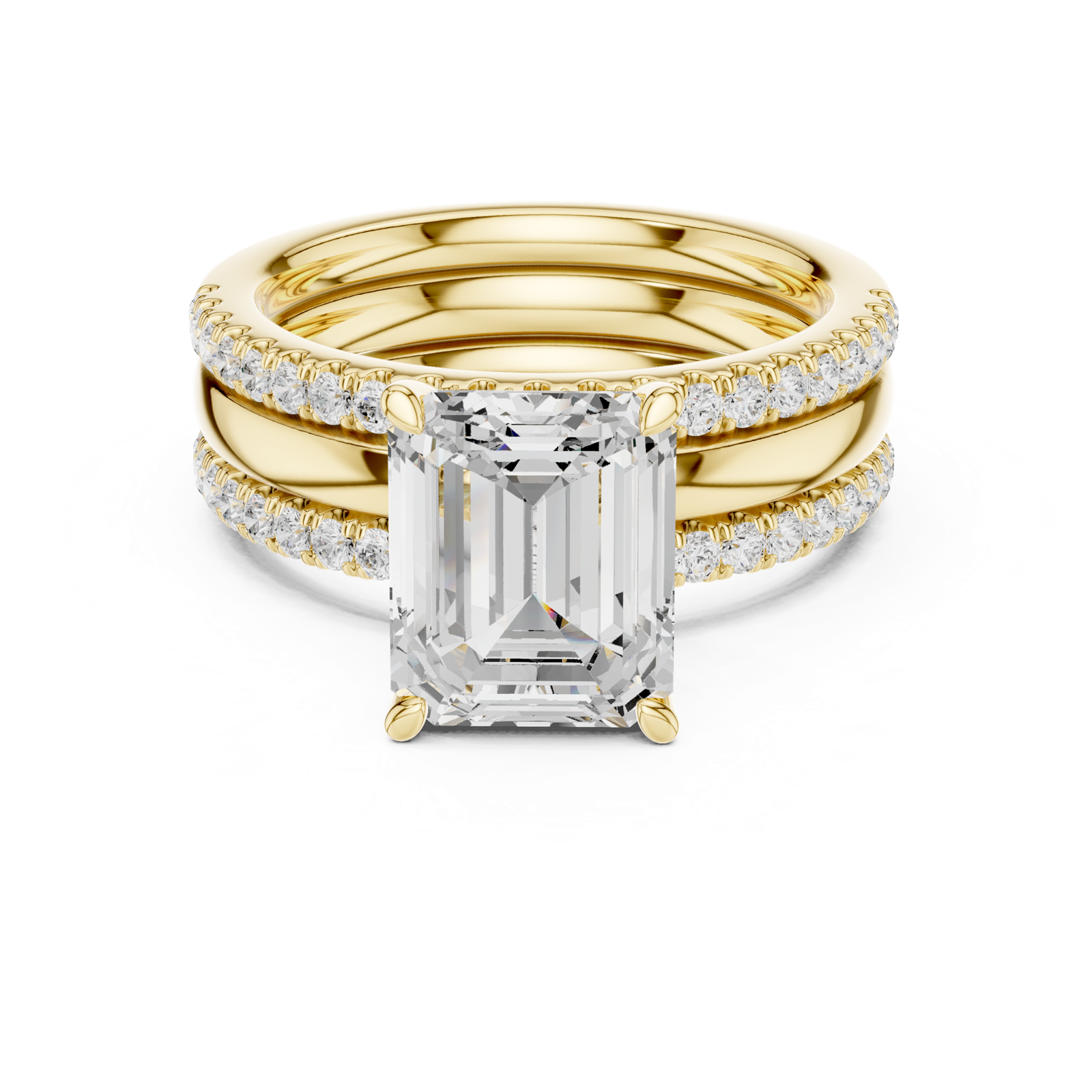 Gold Ring DDLR-947, Yellow Gold, view 4