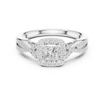 Gold Ring LR-0273, White Gold