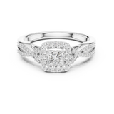 Gold Ring LR-0273, White Gold