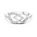 Gold Ring LR-01 (54), White Gold, view 4