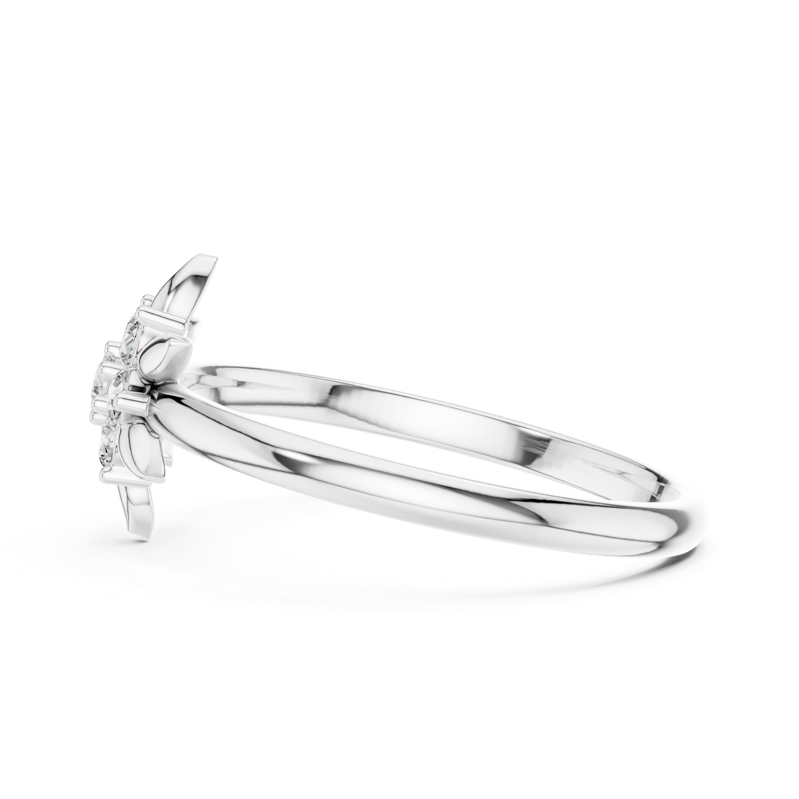 Gold Ring 1 (442), White Gold, view 3