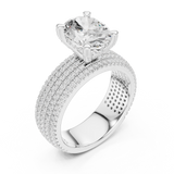 Gold Ring DDLR-261, White Gold, view 2