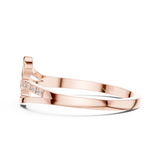 Gold Ring DDLR-476, Rose Gold, view 3