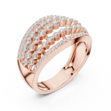 Gold Ring DDLR-759, Rose Gold, view 2