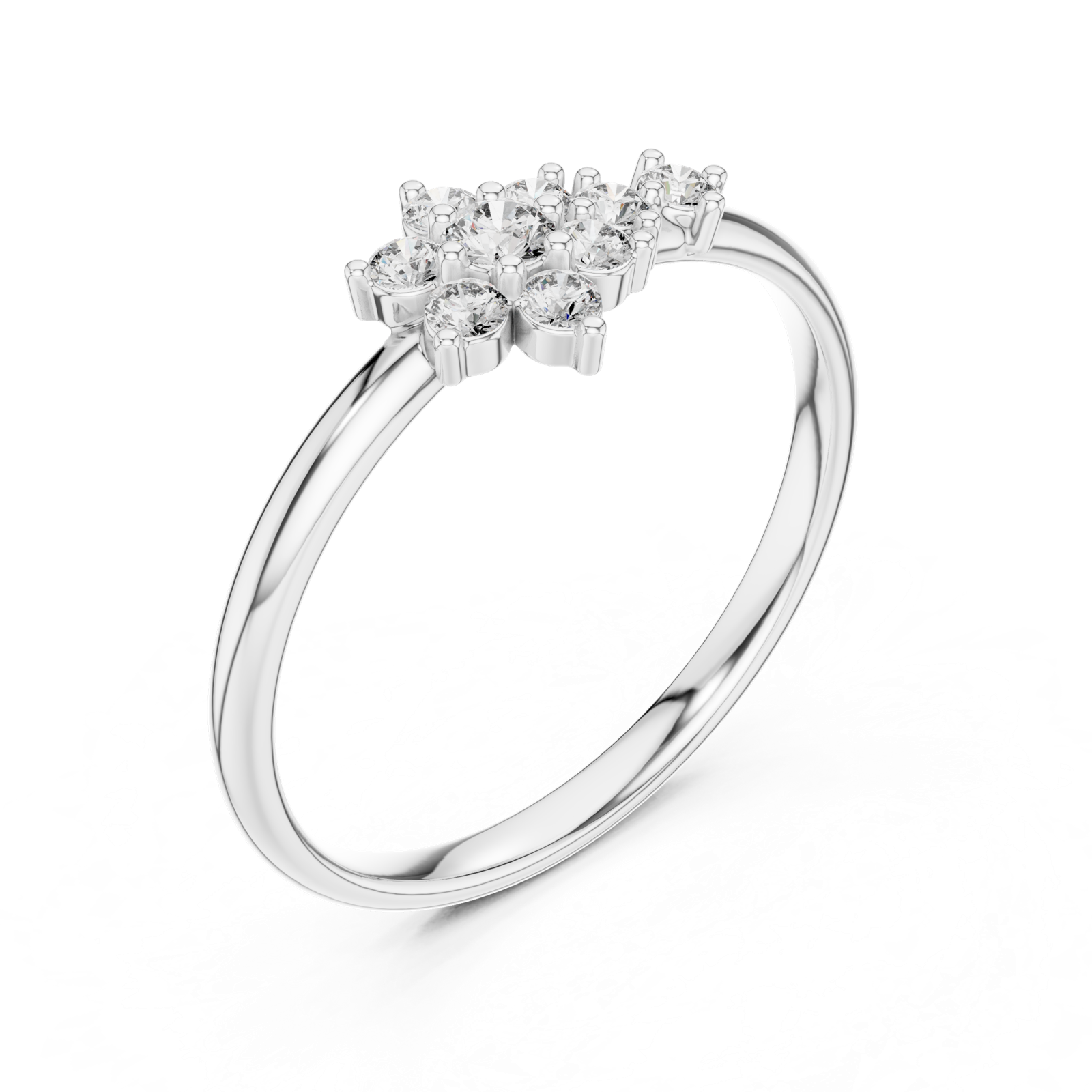 Gold Ring 1 (351), White Gold, view 2