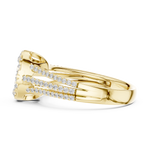Gold Ring DDLR-756, Yellow Gold, view 3