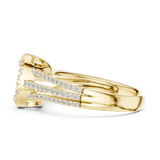 Gold Ring DDLR-756, Yellow Gold, view 3