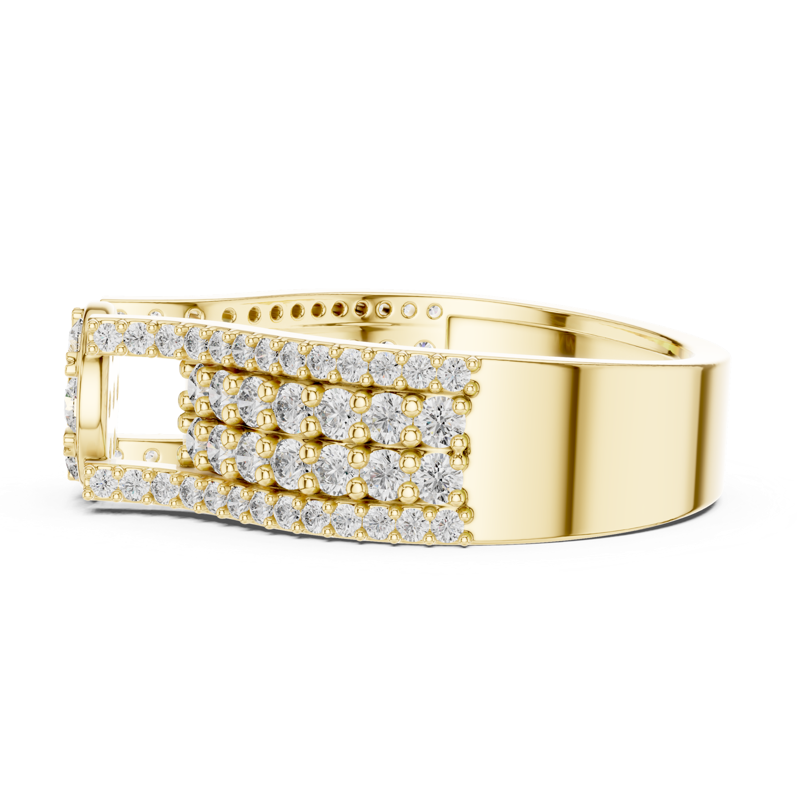 Gold Ring L03-1311, Yellow Gold, view 3