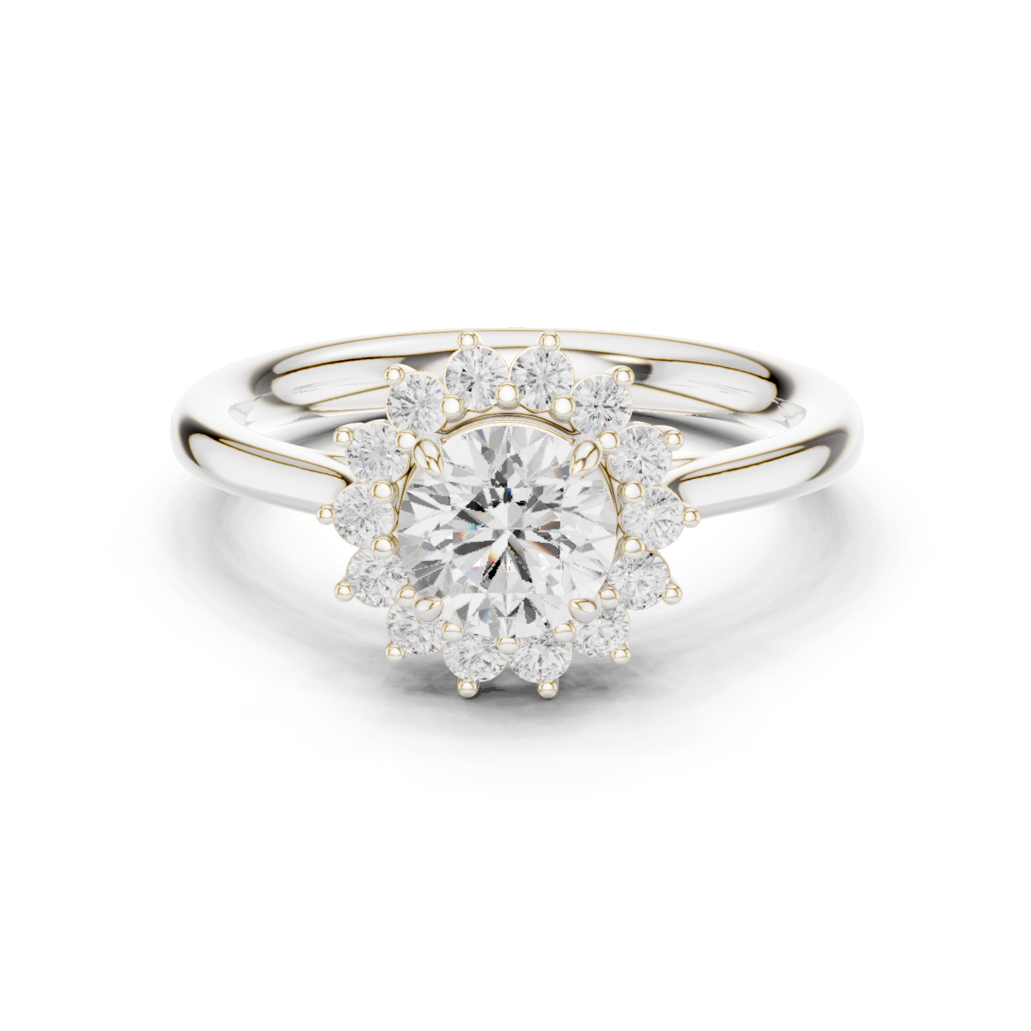 Gold Ring DDLR-673, White Gold