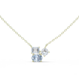 14K Solid Gold Lab Diamond Pendant Necklace, Yellow Gold