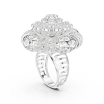 Gold Ring DDLR-774, White Gold, view 1