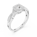 Gold Ring LR-0273, White Gold, view 2