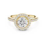 Gold Ring DDLR-792, Yellow Gold, view 4
