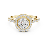 Gold Ring DDLR-792, Yellow Gold, view 4