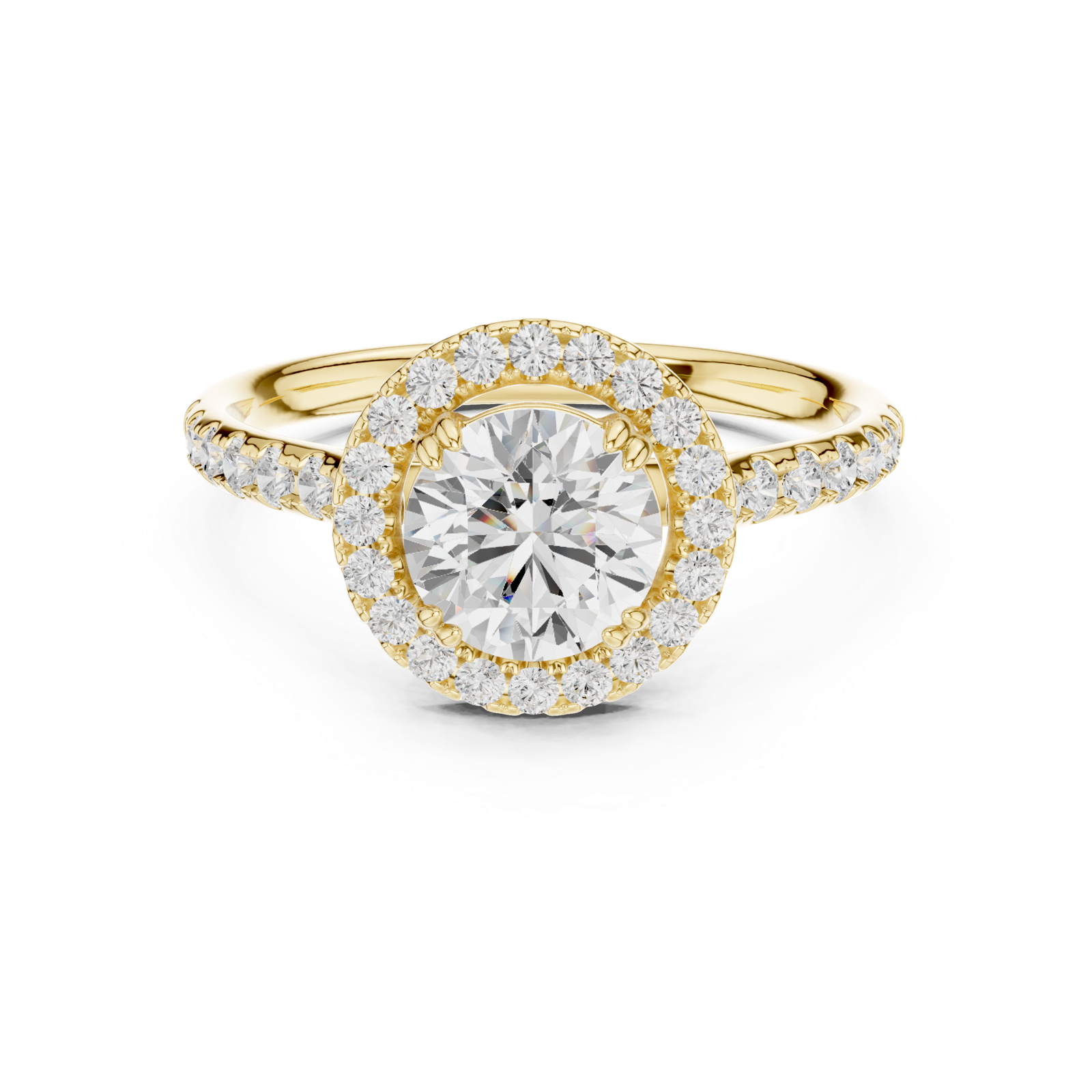 Gold Ring DDLR-792, Yellow Gold, view 4