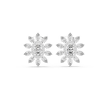 Gold Earrings AGDER-270, White Gold