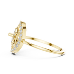 Gold Ring DR-6155, Yellow Gold, view 3