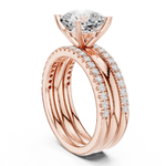 Gold Ring DDLR-302, Rose Gold, view 1