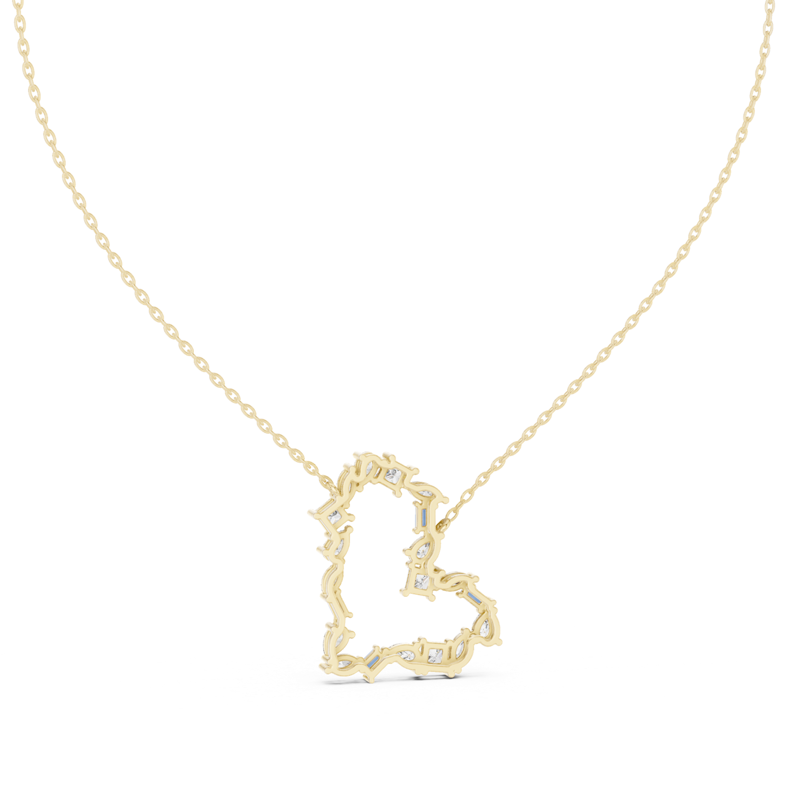 Gold Pendant GPD-0008, Yellow Gold, view 4