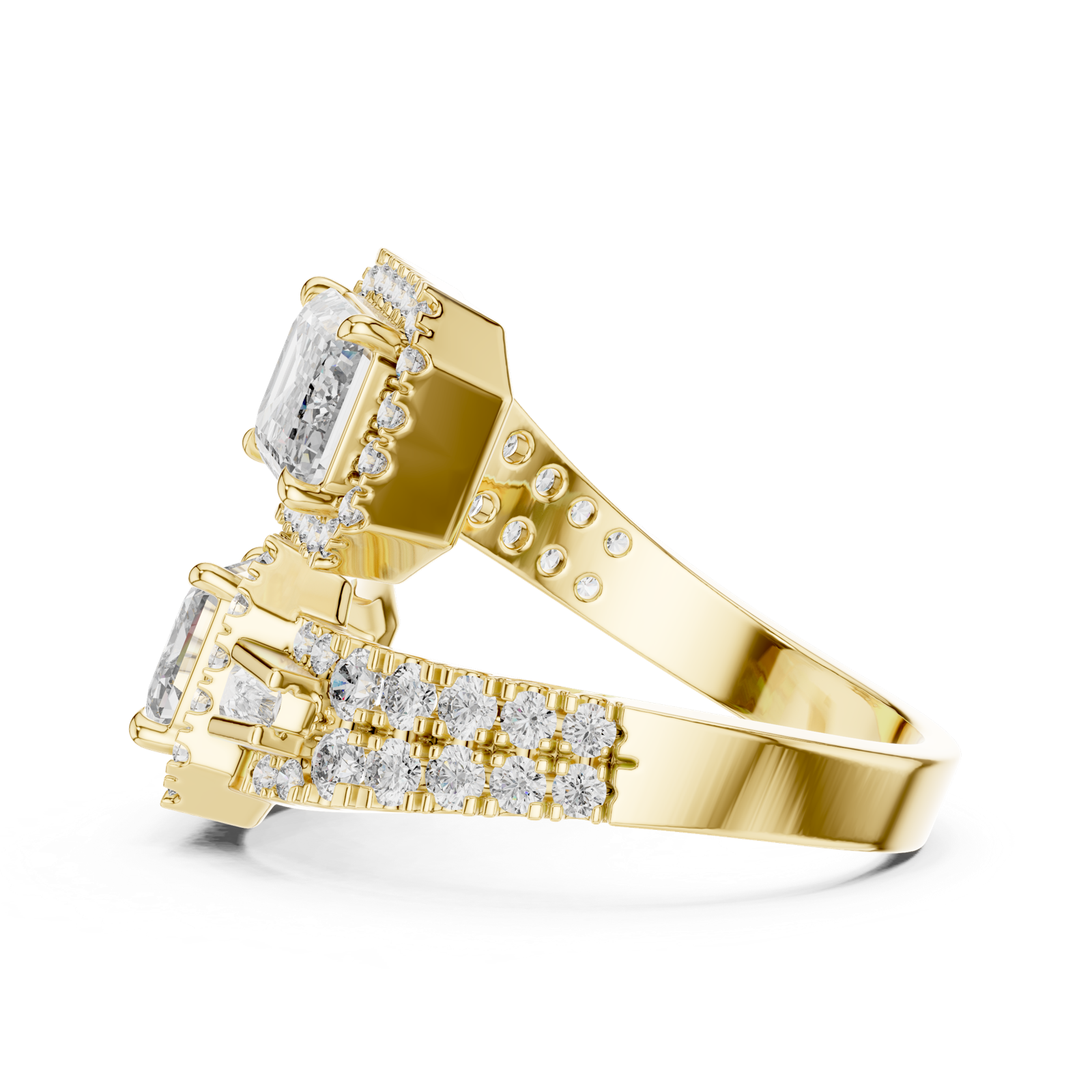 Gold Ring DDLR-014, Yellow Gold, view 3