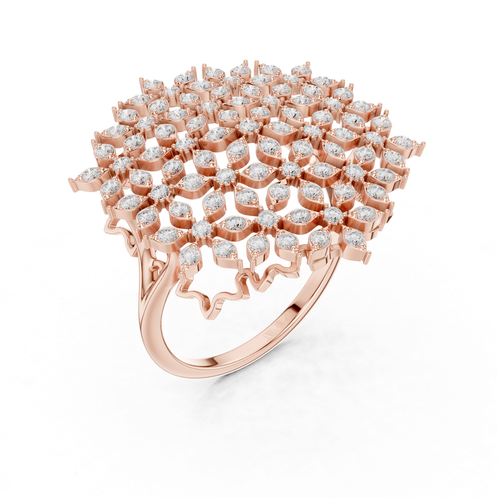 Gold Ring SBWR(47), Rose Gold, view 2
