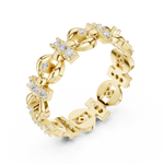 Gold Ring R33, Yellow Gold, view 2
