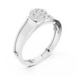 Gold Ring DDLR-825, White Gold, view 2