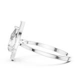Gold Ring ALR-226, White Gold, view 3
