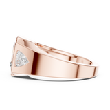 Gold Ring DDLR-285, Rose Gold, view 3