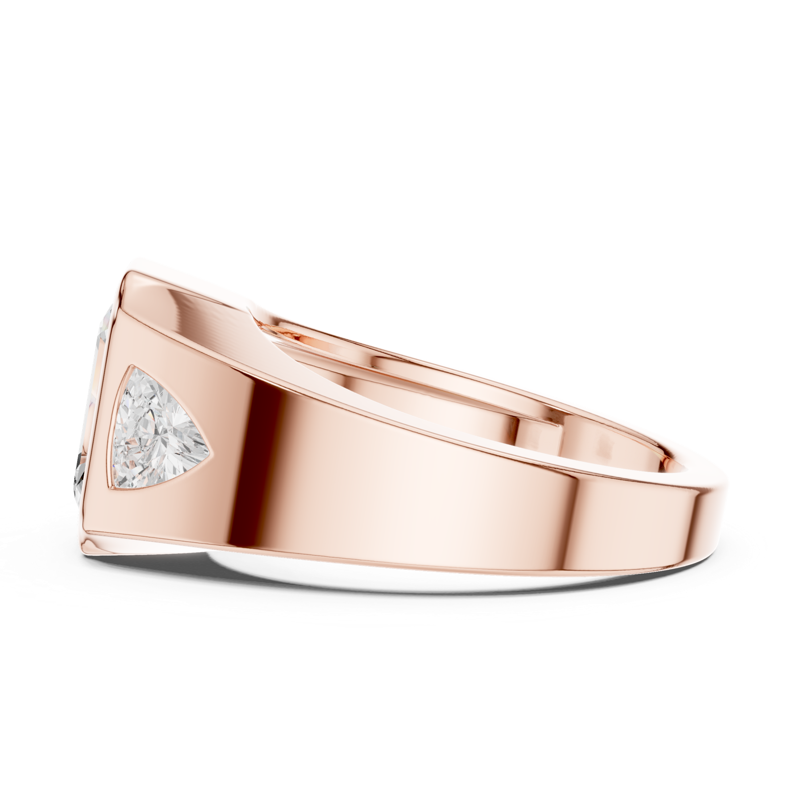 Gold Ring DDLR-285, Rose Gold, view 3