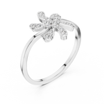 Gold Ring DR-6297, White Gold, view 2