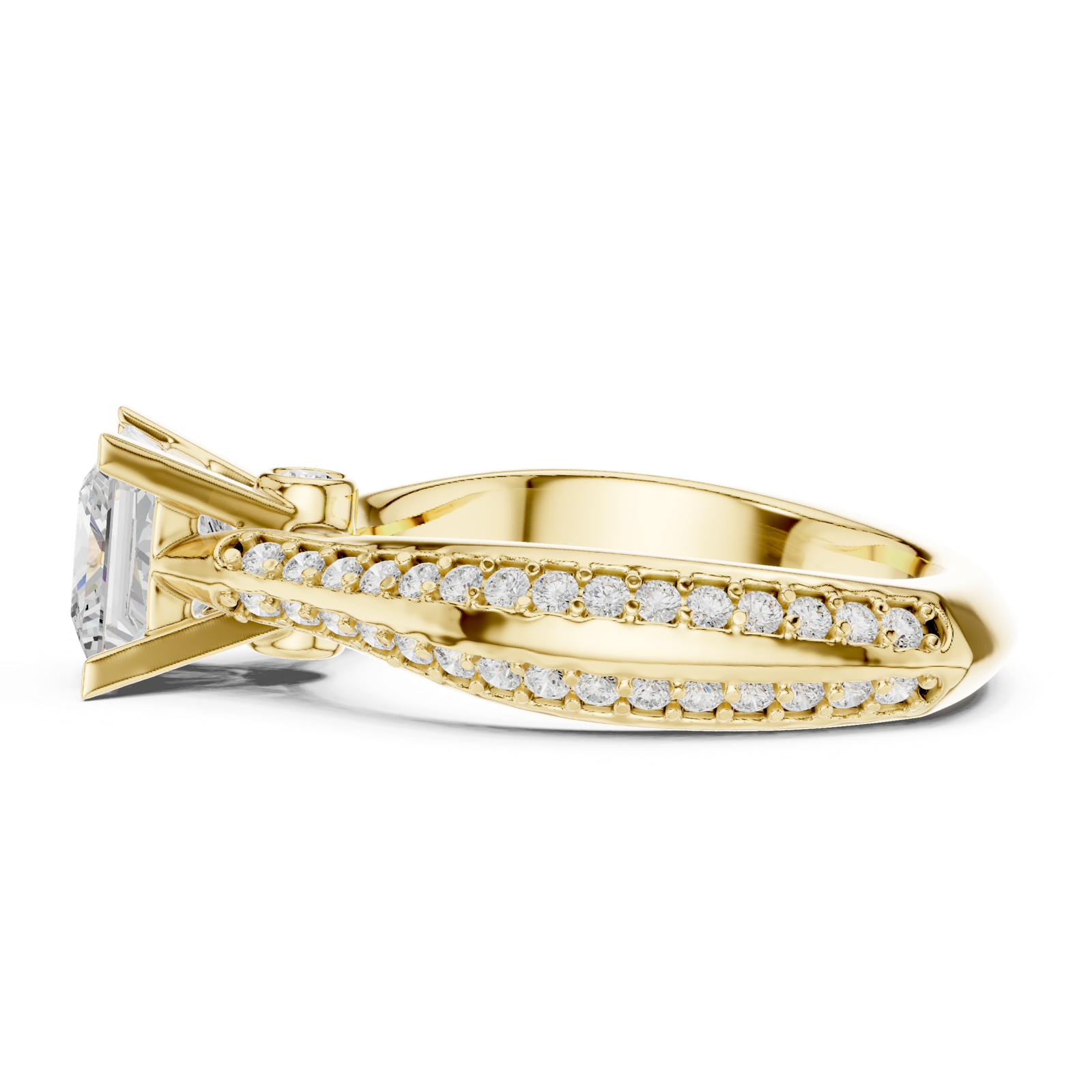 Gold Ring LR-0280, Yellow Gold, view 3