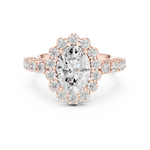 Gold Ring DDLR-365, Rose Gold, view 4