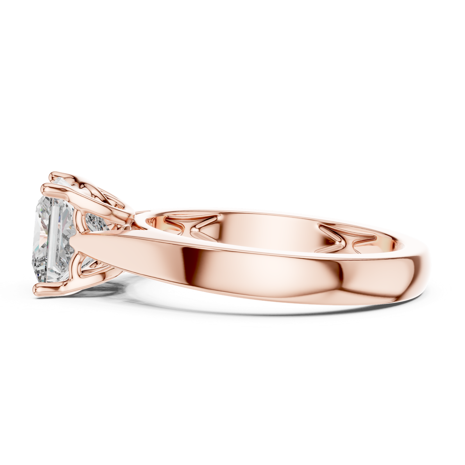 Gold Ring DDLR-052, Rose Gold, view 3