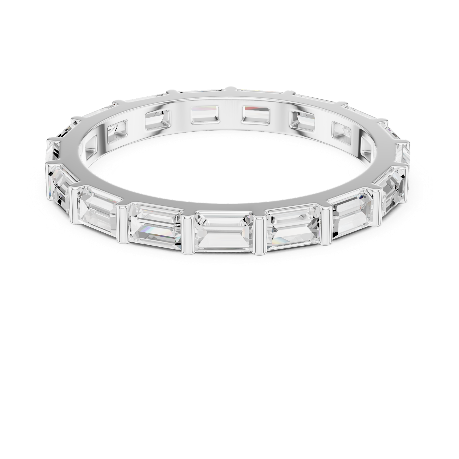 Gold Ring DDLR-1119, White Gold, view 4