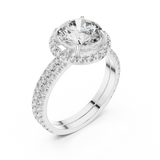 Gold Ring DDLR-006, White Gold, view 2