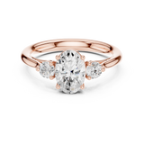 Gold Ring DDLR-727, Rose Gold, view 4