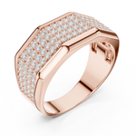 Gold Men's Ring GGR-0004, Rose Gold, view 2