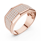 Gold Men's Ring GGR-0004, Rose Gold, view 2