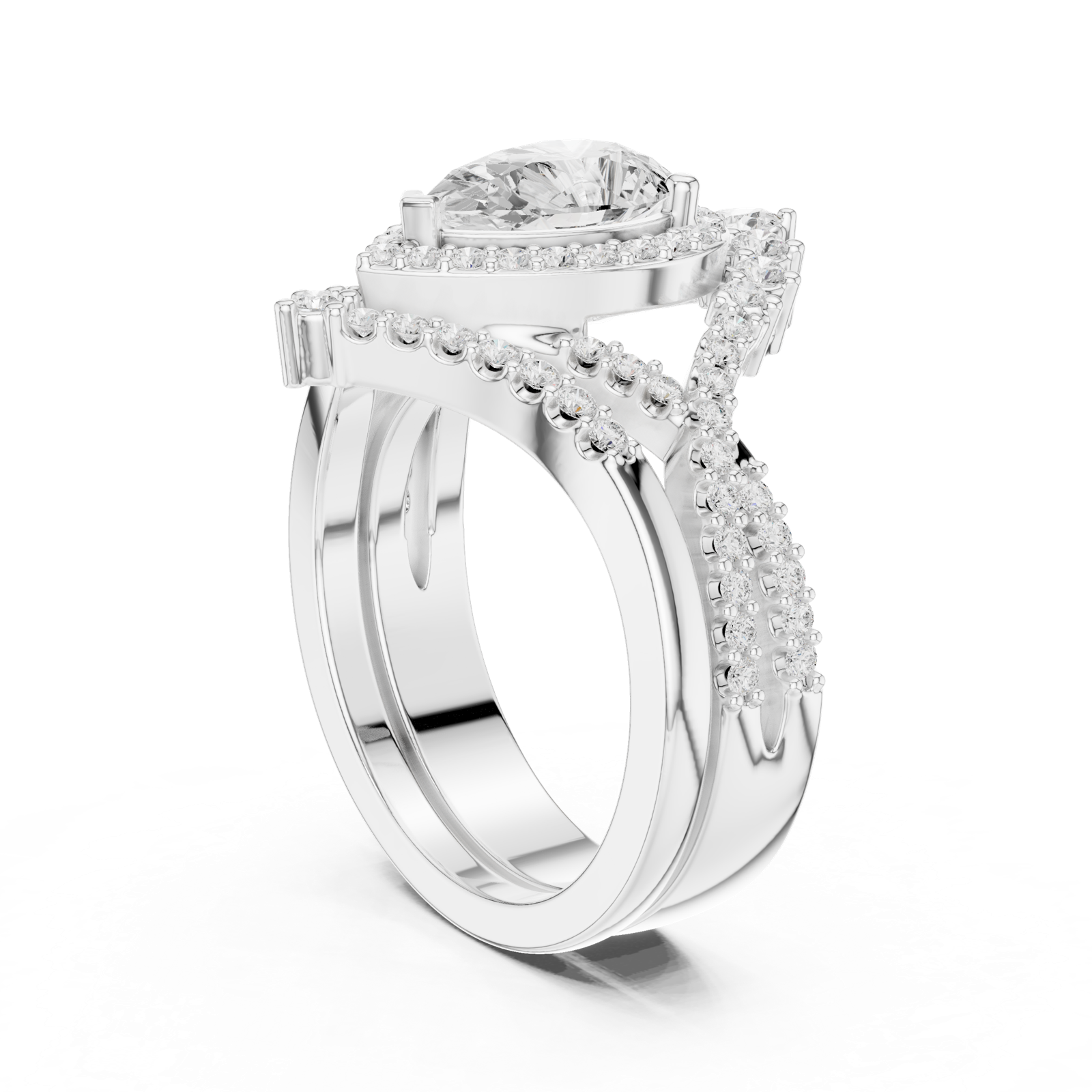 Gold Ring DDLR-353, White Gold