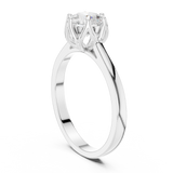 Gold Ring HLR-46, White Gold, view 1