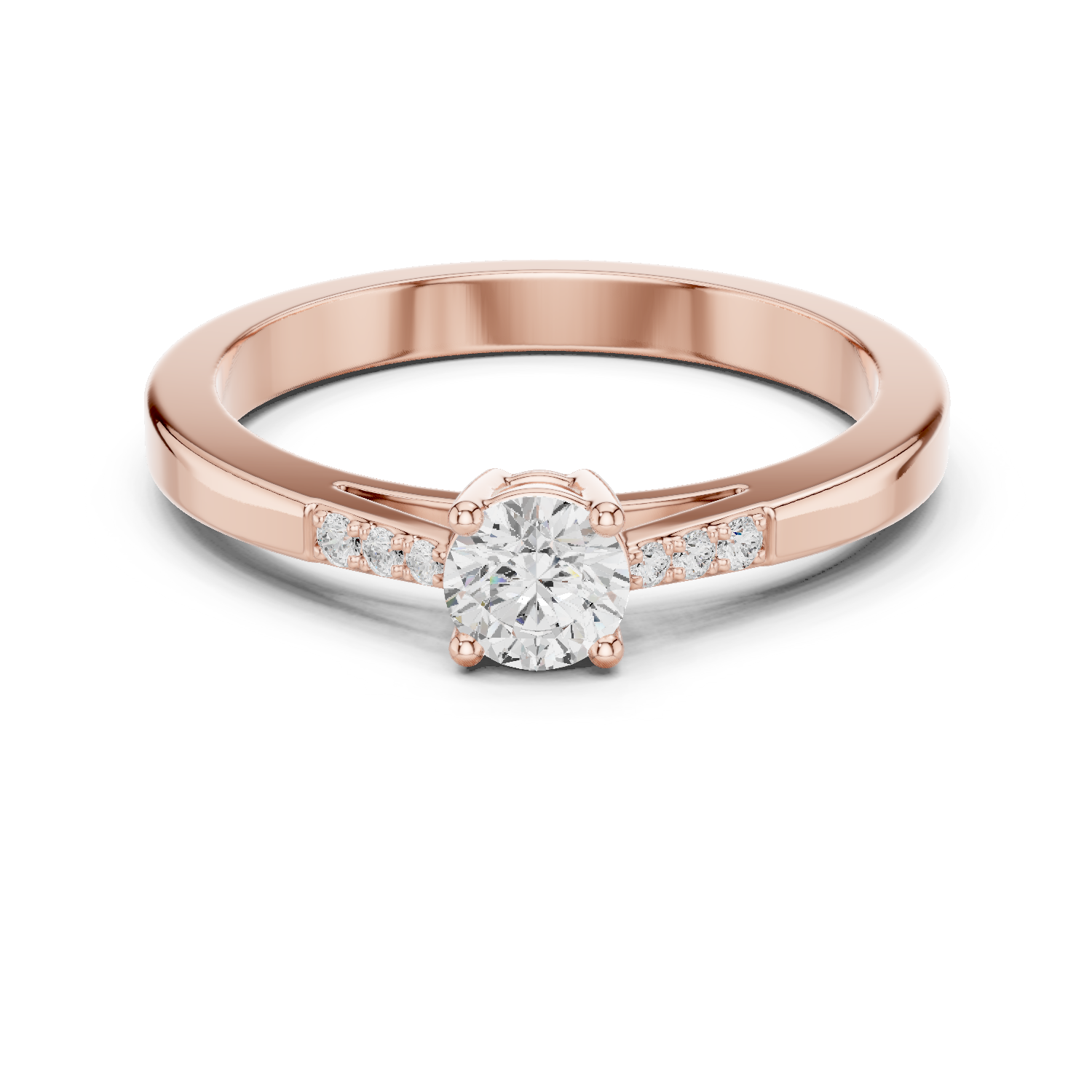Gold Ring DDLR-838, Rose Gold
