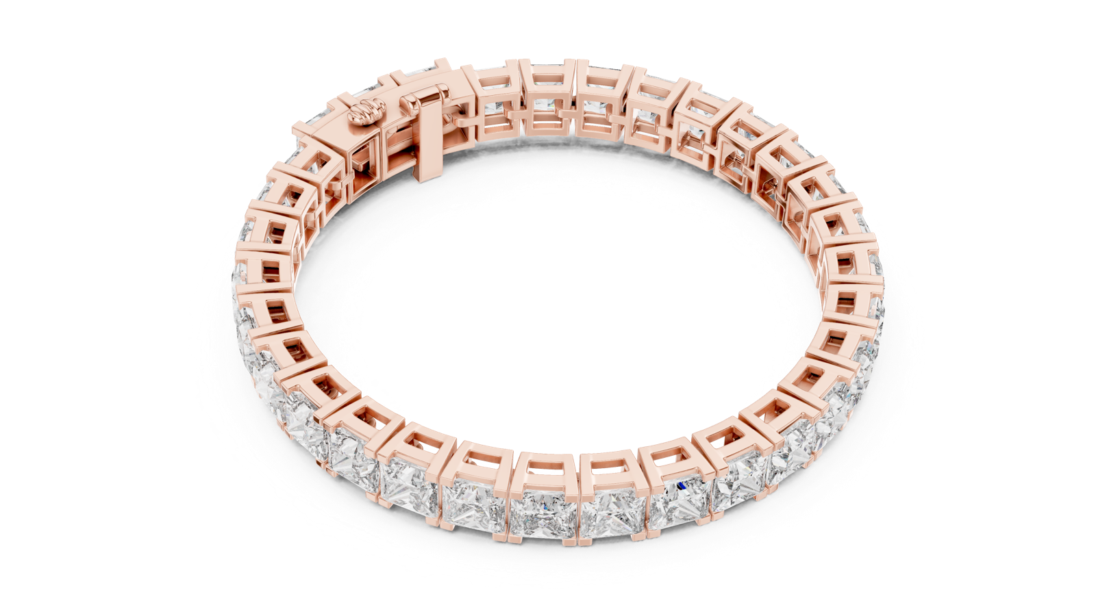 Gold Bracelet GLBR-0031, Rose Gold, view 2