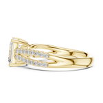 Gold Ring DDLR-712, Yellow Gold, view 3