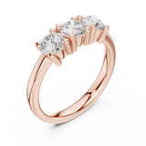 Gold Ring DDLR-610, Rose Gold, view 2
