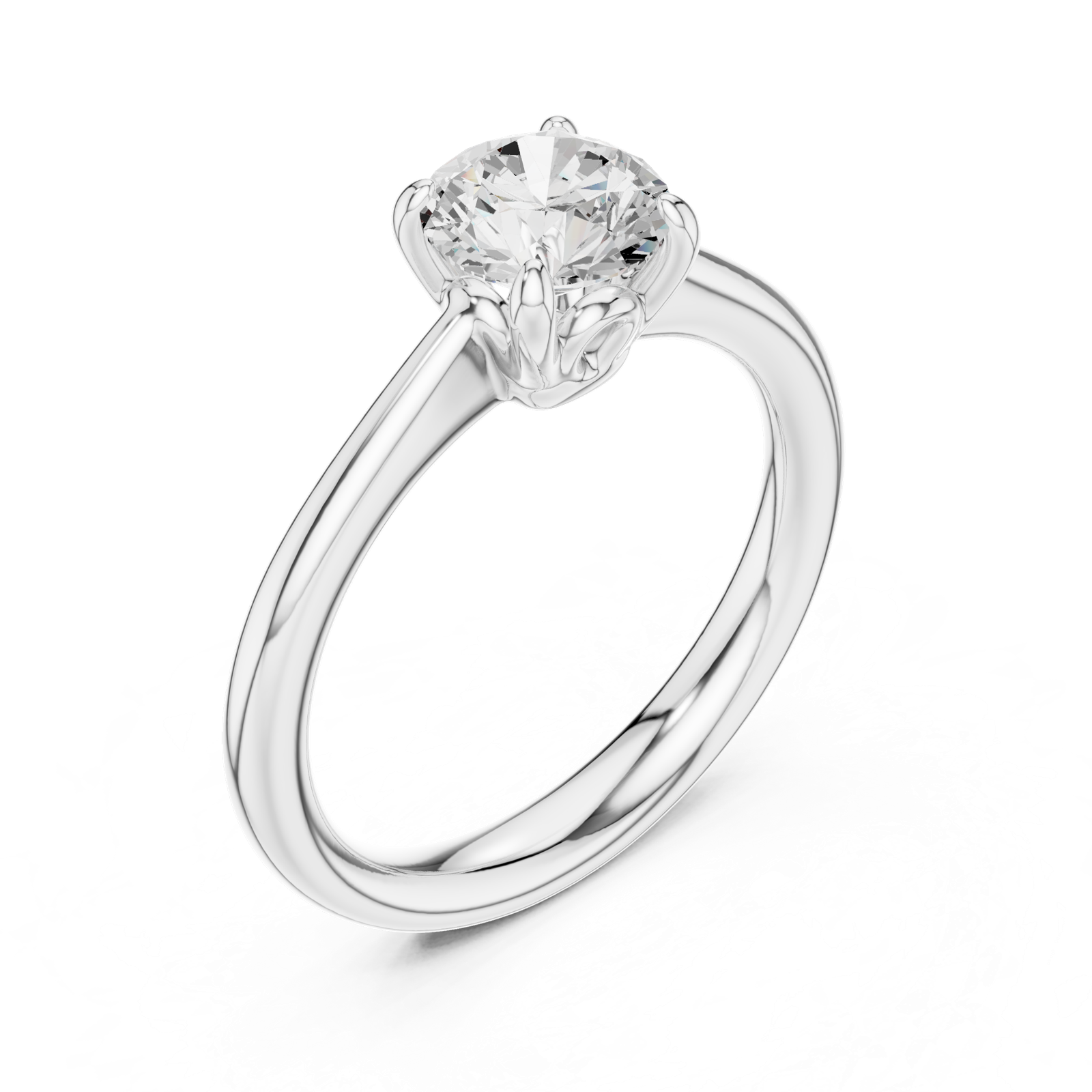 Gold Ring DDLR-566, White Gold, view 2