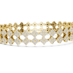 14K Solid Gold Lab Diamond Bracelet, Yellow Gold, view 3