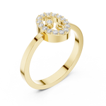 Gold Ring R28, Yellow Gold, view 2