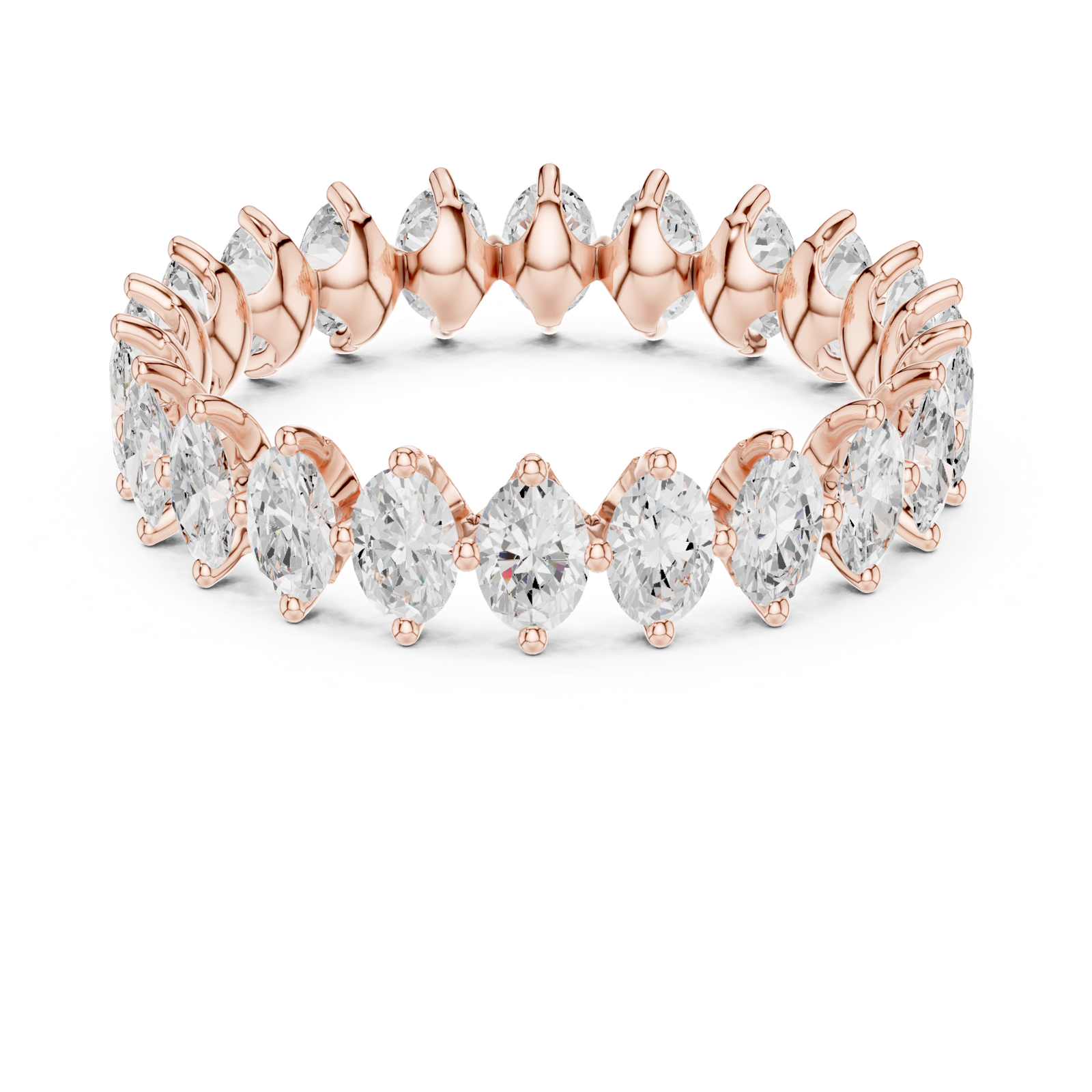 Gold Ring DDLR-374, Rose Gold, view 4