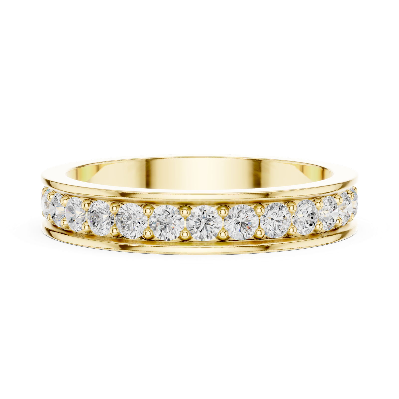 Gold Ring DDLR-1118, Yellow Gold, view 3